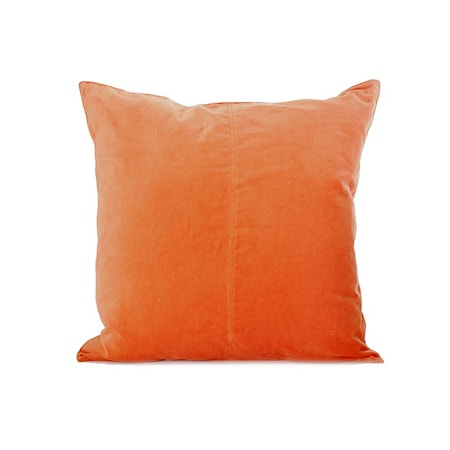 Sammet Kuddfodral 50x50cm Orange