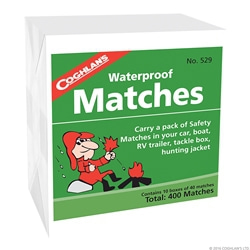 Coghlans Waterproof Matches, 10-pack