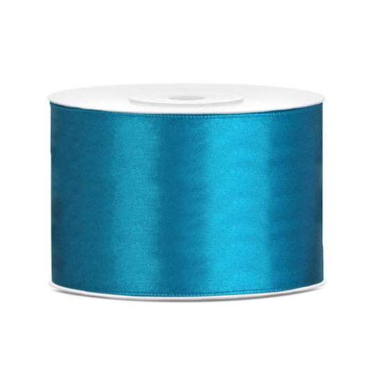 Satinband Turkos - 50 mm x 25 m