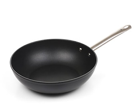 Wokpanna 28 cm Svart Aluminium