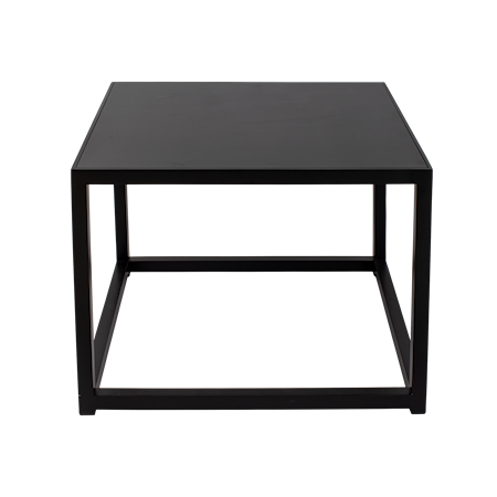 Lacquer Square Soffbord 70x70 cm Svart