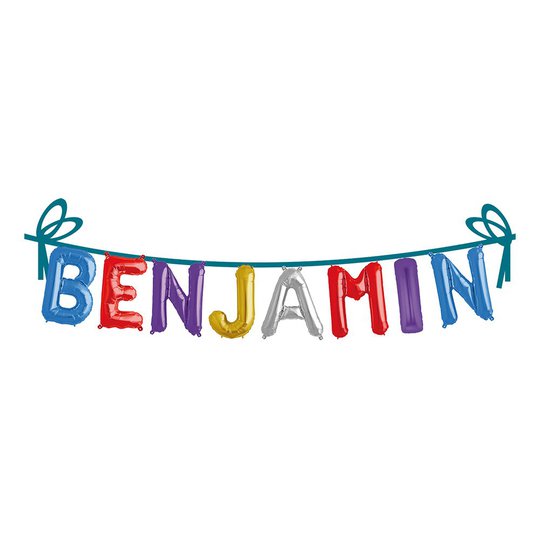 Ballonggirlang Folie Namn - Benjamin
