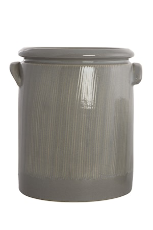 Blomkruka Pottery 24cm Ljusgrå