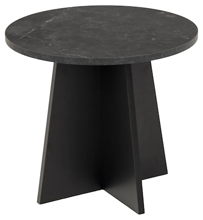 Axel Sidobord Ø50 cm Svart