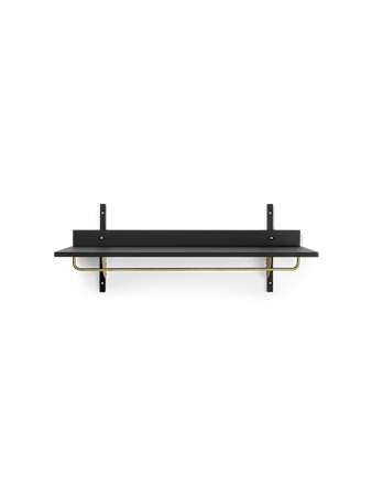 Sector Rack Hylla 87 cm Svart Ask/Mässing