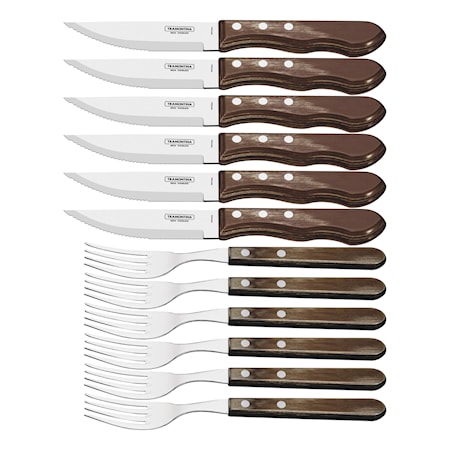 Jumbo Biffbestick 12 delar Brun/Blank