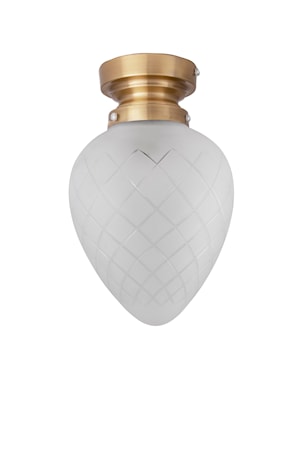 Juni Plafond IP44 Slipad Vit