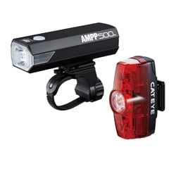 Cateye Ampp500 & Rapid Mini Kit Black