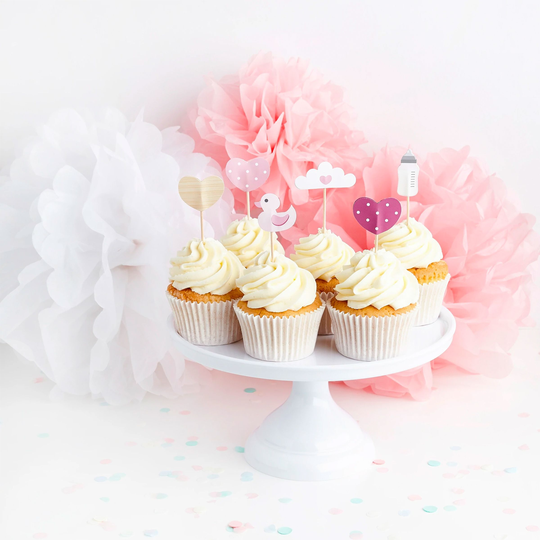 Partypicks Baby Rosa - 6-pack