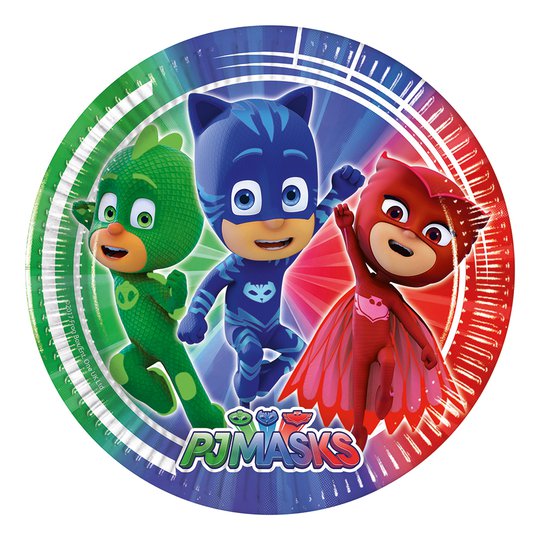 Papperstallrikar Pyjamashjältarna - 8-pack