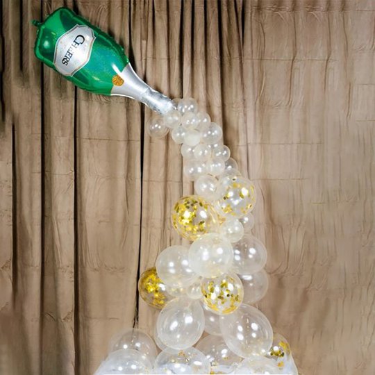 Ballongbåge Champagneflaska