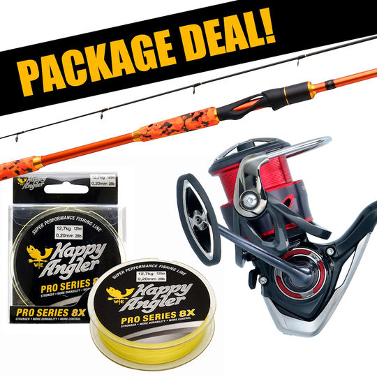 Patriot Fireball Xtreme Seatrout + Daiwa Fuego haspelset med flätlina