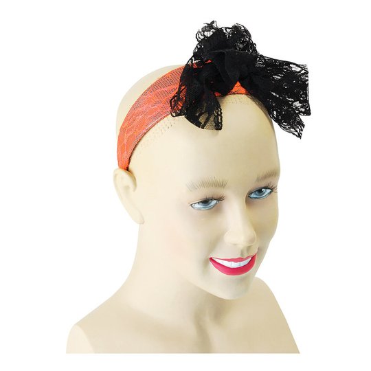 Hårband med Rosett Orange - One size