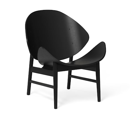 The Orange Lounge Chair Svartlackad Ek