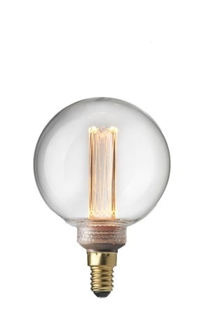 Ljuskälla E14 Laser LED Filament Glob 80 mm Klar 2,3W