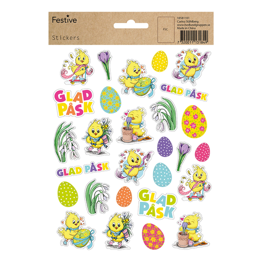 Stickers Kycklingar Påsk