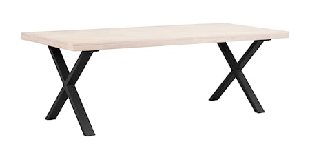 Brooklyn Matbord Vitpigmenterad Ek X-ben 220x95 cm