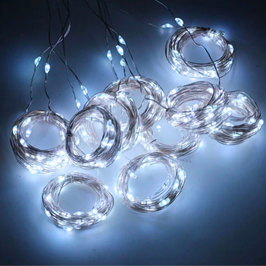 LED Ljusgardin - 3x1 meter Kallvit