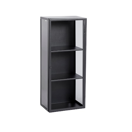Atlanta S Skåp 70cm Svart/Rök glas