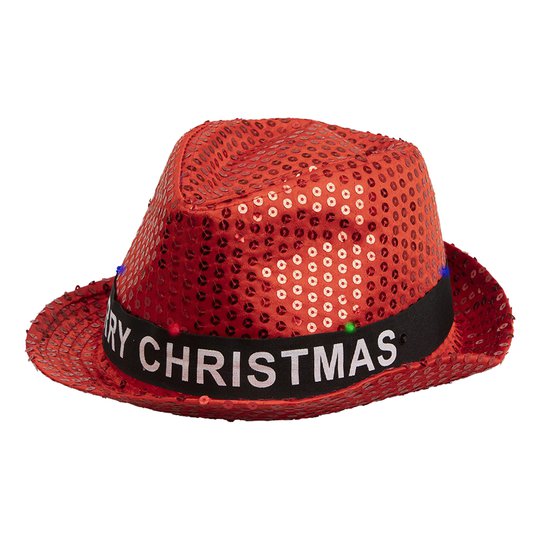 Paljetthat LED Merry Christmas - One size