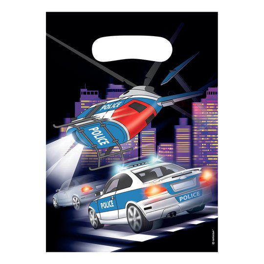 Kalaspåsar Polis - 8-pack