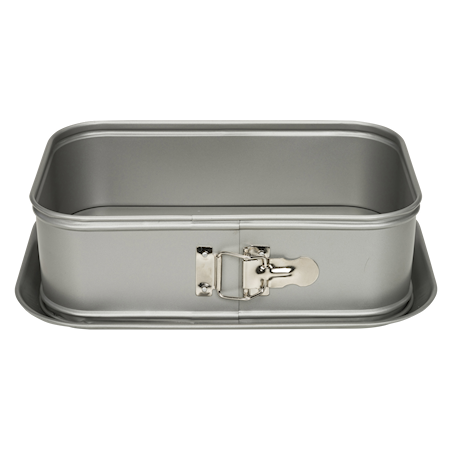 Springform rektangulär Silvertop 28 x 18 x 8 cm Silvergrå