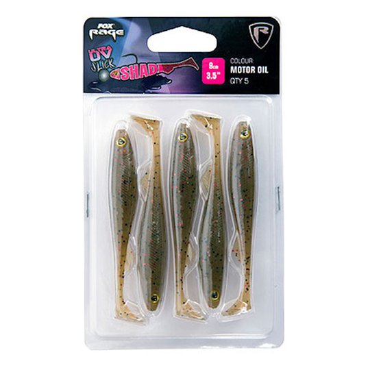 Fox Rage Slick Shad Ultra UV 9 cm jigg 5 st/pkt
