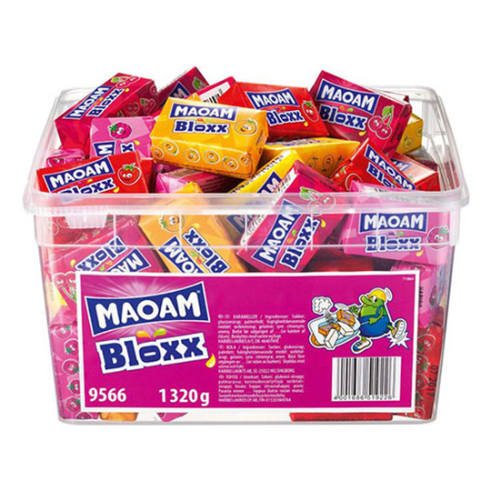 Maoam Fruktkola Lösvikt i Burk - 1.32 kg
