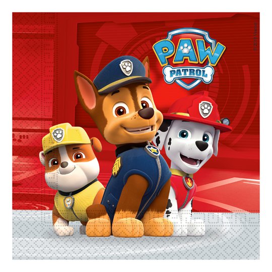 Servetter Paw Patrol Ready - 20-pack