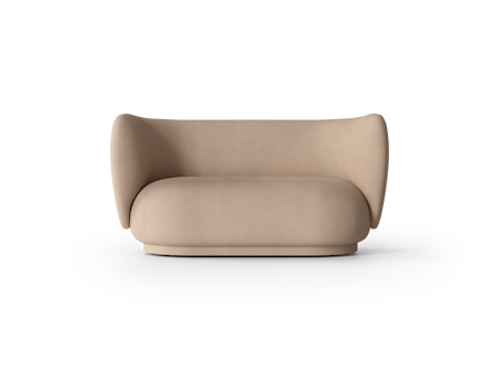 Rico Soffa 2-sits Borstad Sand