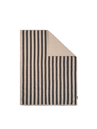 Grand Quiltad Pläd Sand/Black