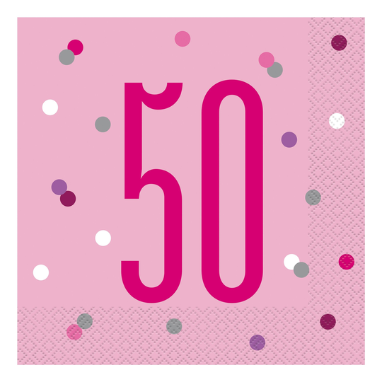 Papperservetter Siffra Rosa - Siffra 50