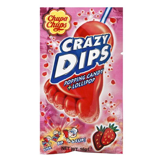 Chupa Chups Crazy Dip Jordgubb