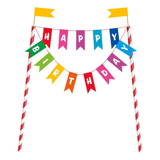 Happy Birthday Tårtdekoration