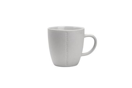 Mugg stengods 'I det enkla' grå