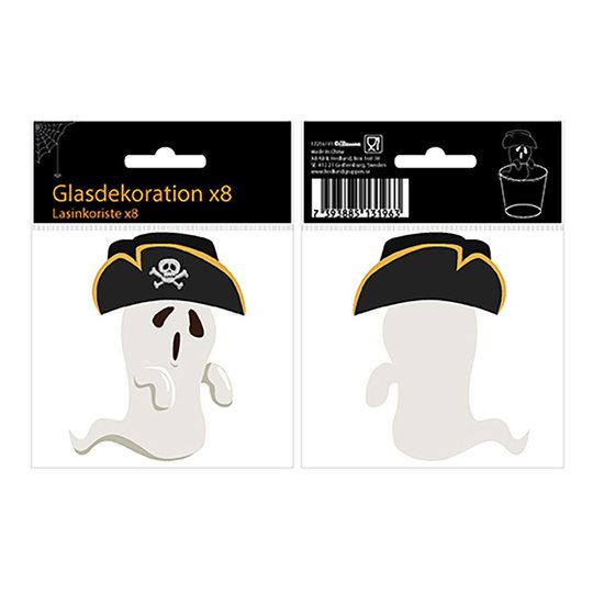 Glasdekoration Spöke - 8-pack