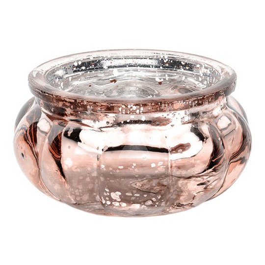 Ljushållare i Glas Roséguld Liten - 1-pack