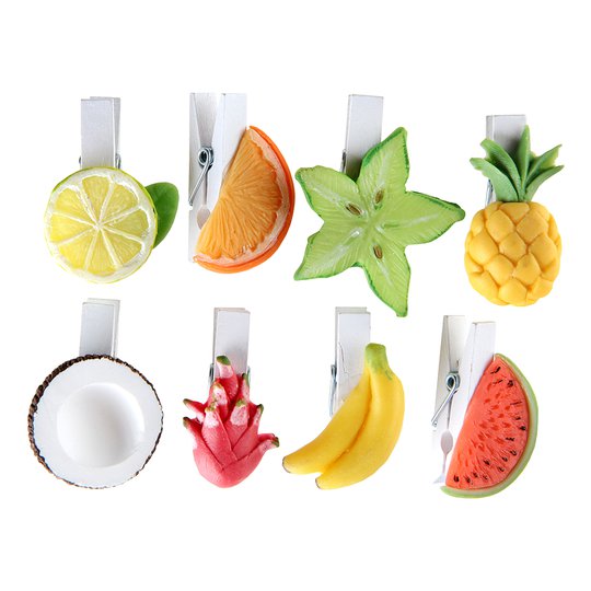 Dekoration på Klämma Frukter - 8-pack