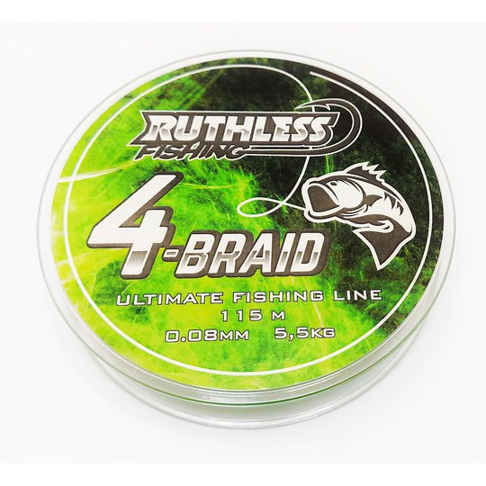 Ruthless 4-Braid grön 115 m flätlina