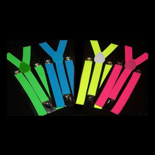 UV Neon Hängslen - Grön