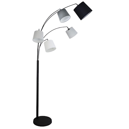 Foggy Golvlampa 5 200cm Sandsvart