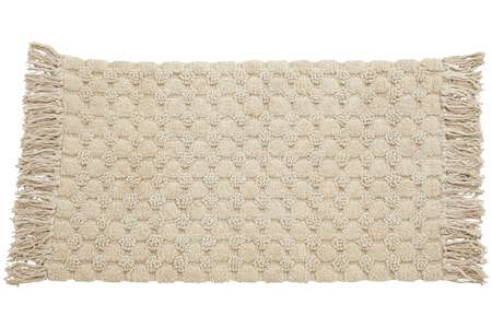 Luna Badrumsmatta M Fransar Off White