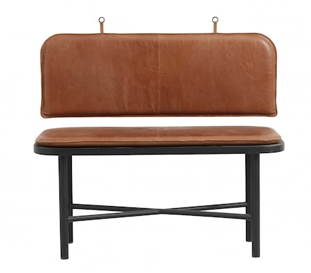 Gila Bänk Träm/Läder Sits