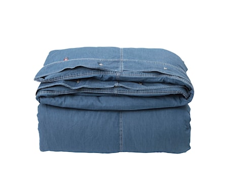 Washed Denim Påslakan Blå 150x210cm