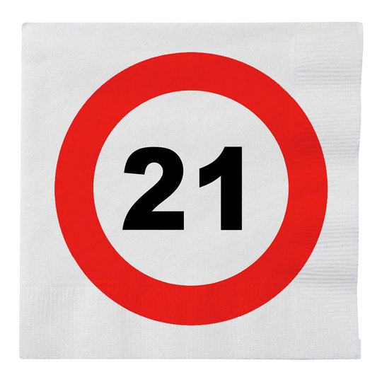 Servetter Trafikskylt 21 - 16-pack