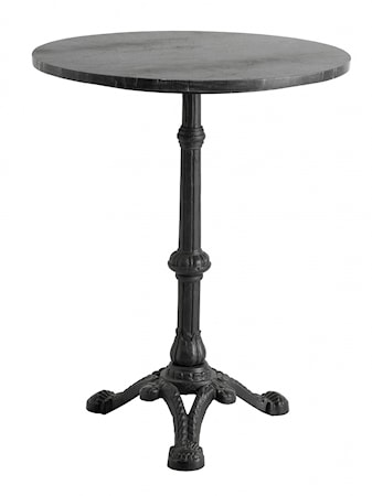 Cafébord Marmor Ø 60 Cm Svart