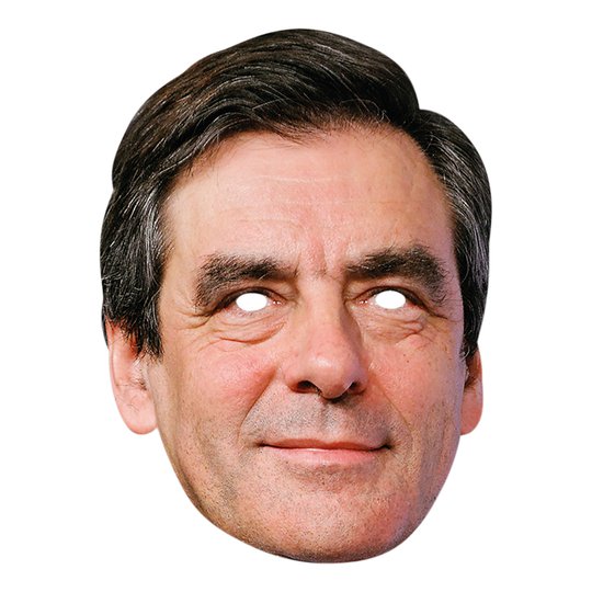 Francois Fillon Pappmask