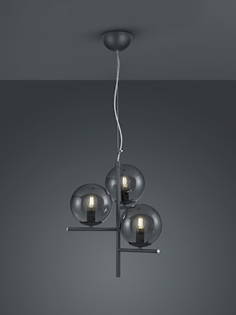 Pure Taklampa 3L E14 Antracit