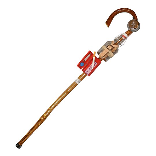 Träkäpp med Plunta & Ringklocka