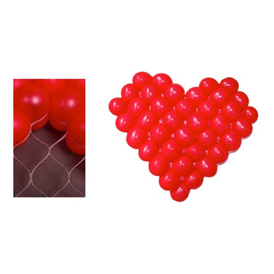 Ballongnät Hjärtformat